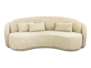 TAGARA 1 - 4 seater curved fabric sofa by JOSÉ LEITE DE CASTRO - view 2